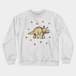 Triceratops & Triangles Crewneck Sweatshirt